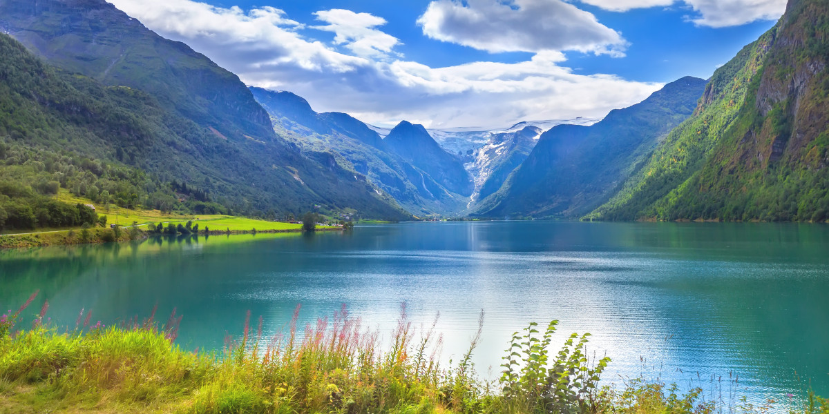 Norwegens Fjord- und Gletscherbannerlandschaft
